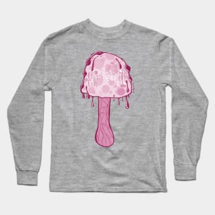 Munch It, Cute Pink Magic Mushroom Long Sleeve T-Shirt